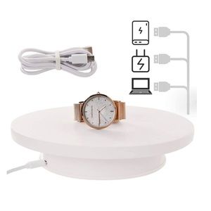 Motorized Rotating Display Stand, 8 Inches Electric Turntable